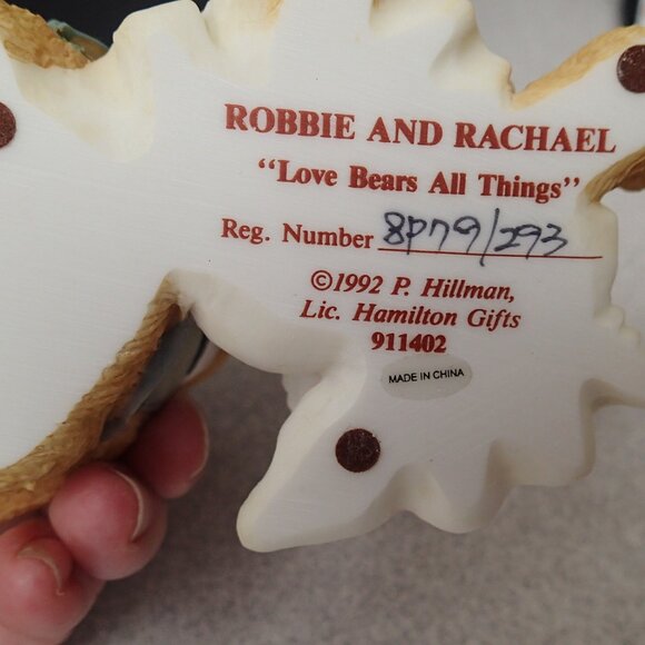 Cherished Teddies Robbie and Racheal Love Bears All Things - Picture 2 of 8